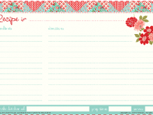 40 Creative 3 X 5 Recipe Card Template Layouts for 3 X 5 Recipe Card Template