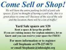 40 Creative Community Yard Sale Flyer Template in Word with Community Yard Sale Flyer Template