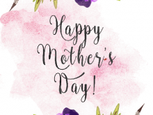 Homemade Mothers Day Card Templates