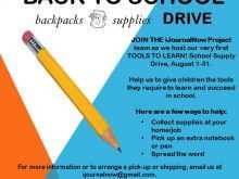40 Creative School Supply Drive Flyer Template Free Formating with School Supply Drive Flyer Template Free