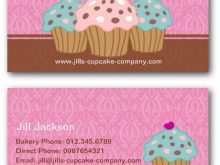 40 Cupcake Business Card Template Design Maker with Cupcake Business Card Template Design