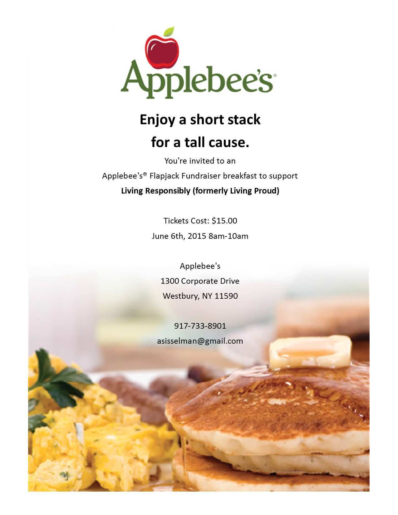 40 Customize Applebee Flapjack Fundraiser Flyer Template with Applebee Flapjack Fundraiser Flyer Template