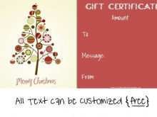 40 Customize Christmas Gift Card Templates Free Layouts by Christmas Gift Card Templates Free
