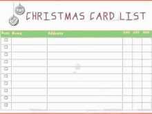 40 Customize Our Free Christmas Card Register Template With Stunning Design by Christmas Card Register Template
