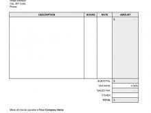 Australian Blank Invoice Template