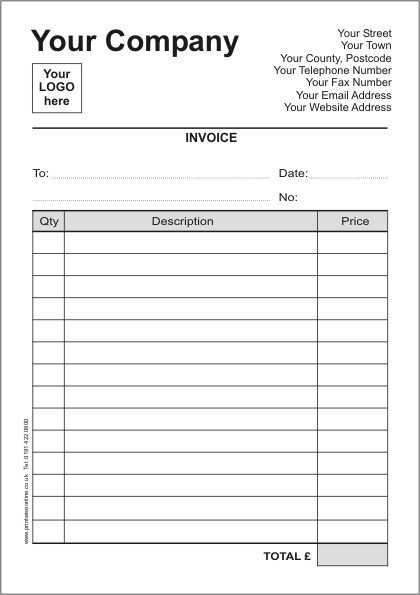 free printable invoices for contractors printable templates