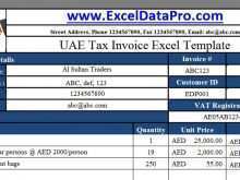 40 Free Tax Invoice Template Excel Uae Photo with Tax Invoice Template Excel Uae
