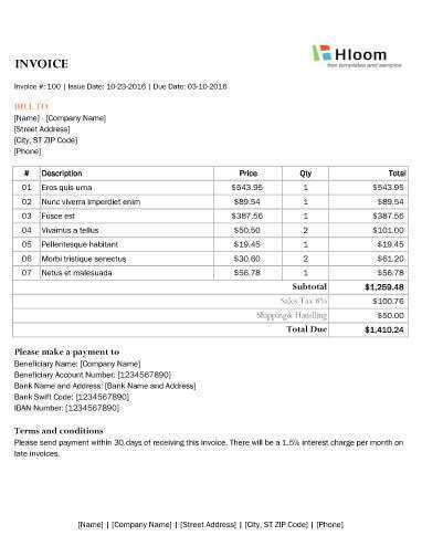 40 How To Create Blank Invoice Format Excel by Blank Invoice Format Excel