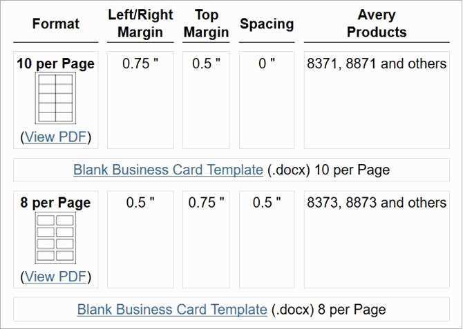 40 Online Business Card Template Word Avery 8371 Photo with Business Card Template Word Avery 8371