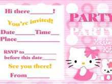 40 Printable Birthday Invitation Card Template Hello Kitty Layouts by Birthday Invitation Card Template Hello Kitty