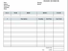 Sample Repair Invoice Template