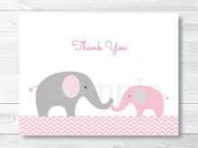 40 Printable Thank You Card Template Elephant For Free for Thank You Card Template Elephant