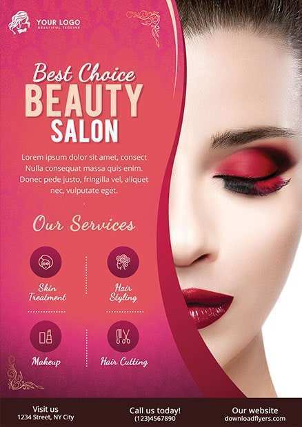 40 Report Beauty Salon Flyer Templates Free Download Now by Beauty Salon Flyer Templates Free Download