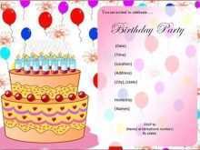 40 Standard Birthday Invitation Card Template Editable Formating by Birthday Invitation Card Template Editable