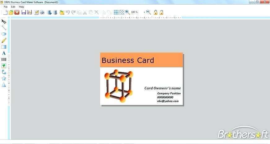 40 Standard Business Card Template Software Free Download Formating with Business Card Template Software Free Download