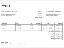 40 Standard Tax Invoice Format In Html Formating by Tax Invoice Format In Html