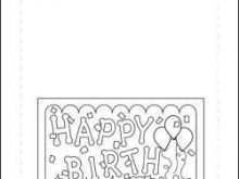 40 The Best Birthday Card Template To Color Layouts with Birthday Card Template To Color