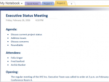 40 Visiting Meeting Agenda Template For Onenote With Stunning Design with Meeting Agenda Template For Onenote