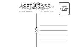 40 Visiting Postcard Reverse Template With Stunning Design by Postcard Reverse Template