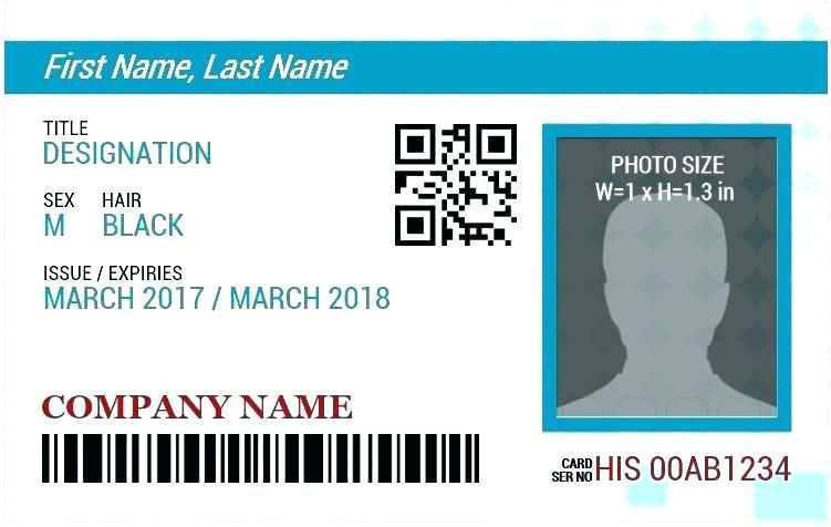 41 Adding Id Card Template Excel Photo with Id Card Template Excel