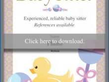41 Blank Babysitter Flyer Template for Babysitter Flyer Template