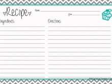 41 Blank Word Recipe Card Templates Maker by Word Recipe Card Templates
