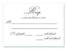 Free Printable Wedding Response Card Template