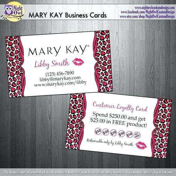  Mary Kay Business Card Template Download Cards Design Templates
