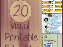 41 Creating Visual Schedule Template For Home Maker with Visual Schedule Template For Home