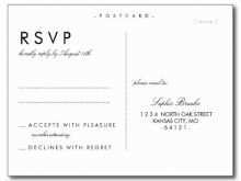 41 Creative Rsvp Postcard Template For Word Formating by Rsvp Postcard Template For Word
