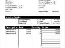 Company Invoice Format Excel