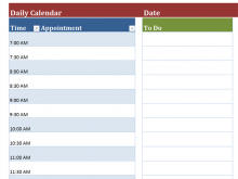 41 Customize Our Free Daily Agenda Calendar Template Maker with Daily Agenda Calendar Template