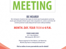 41 Customize Our Free Meeting Flyer Template With Stunning Design for Meeting Flyer Template