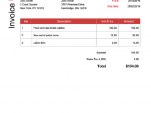 Service Tax Invoice Format 2019