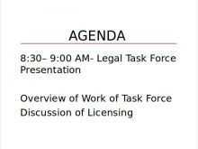 41 Customize Task Force Meeting Agenda Template Templates by Task Force Meeting Agenda Template