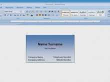 41 Format Create Business Card Template In Word 2010 Maker with Create Business Card Template In Word 2010