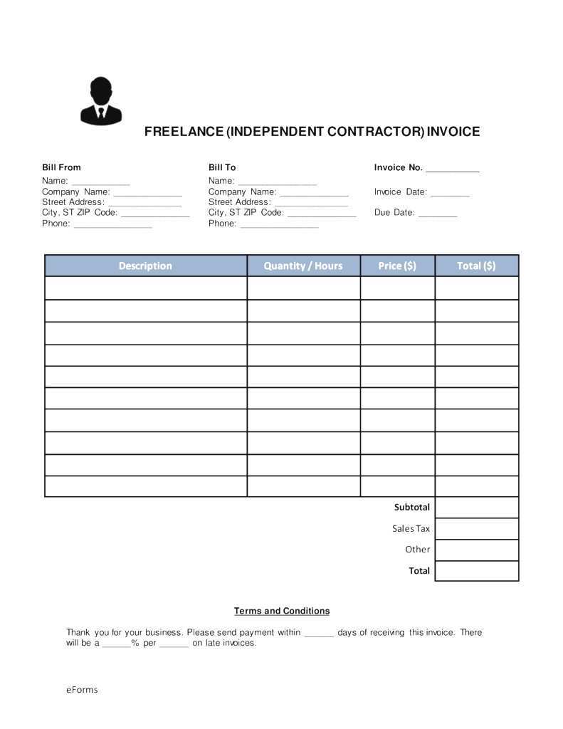 41 Format General Contractor Invoice Template for Ms Word by General Contractor Invoice Template