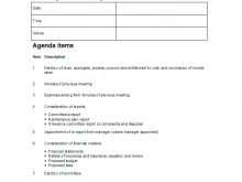 41 Format General Meeting Agenda Template Formating for General Meeting Agenda Template