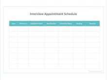 41 Format Interview Schedule Template Doc PSD File for Interview Schedule Template Doc