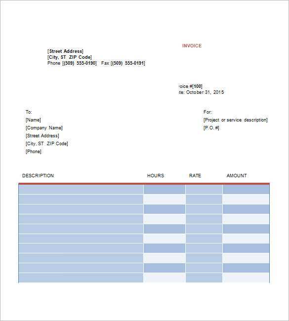 41 Format Invoice Template For A Freelance Designer in Photoshop for Invoice Template For A Freelance Designer