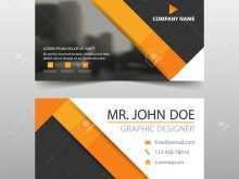41 Format Orange Name Card Template in Photoshop by Orange Name Card Template