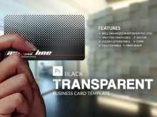 41 Format Transparent Business Card Design Template Formating with Transparent Business Card Design Template