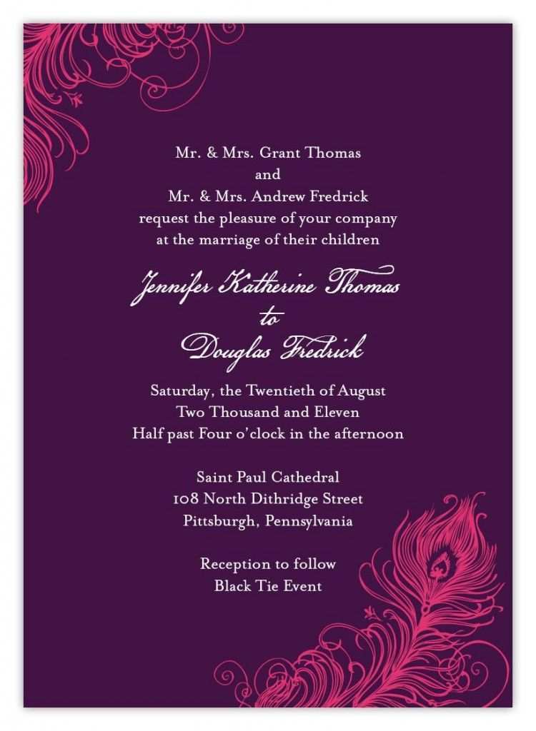 41 Format Wedding Card Matter Template for Ms Word with Wedding Card Matter Template