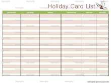 41 Free Christmas Card List Template Excel Maker by Christmas Card List Template Excel