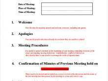 41 Free Meeting Agenda Format Examples For Free by Meeting Agenda Format Examples