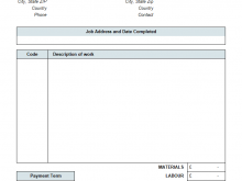 41 Free Printable Invoice Template For Construction Work in Word by Invoice Template For Construction Work