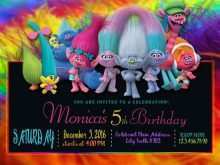 41 Free Printable Trolls Birthday Card Template With Stunning Design by Trolls Birthday Card Template