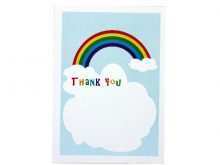 41 Free Rainbow Thank You Card Template PSD File for Rainbow Thank You Card Template