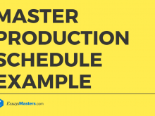 41 Online Master Production Schedule Template Layouts by Master Production Schedule Template