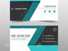 Model Name Card Template